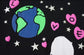 Earth Love Skeleton Print hoodie