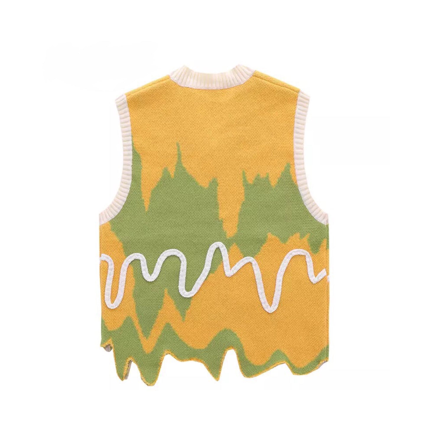 Catcase Slime Pullover Vest | Knitted Sweater Vests | Y2K Clothing | H0NEYBEAR