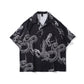 Black Snake Skeleton Shirt | Cotton Shirt  | H0neybear