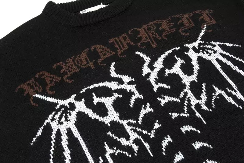 Ripped Demon Wings Sweater