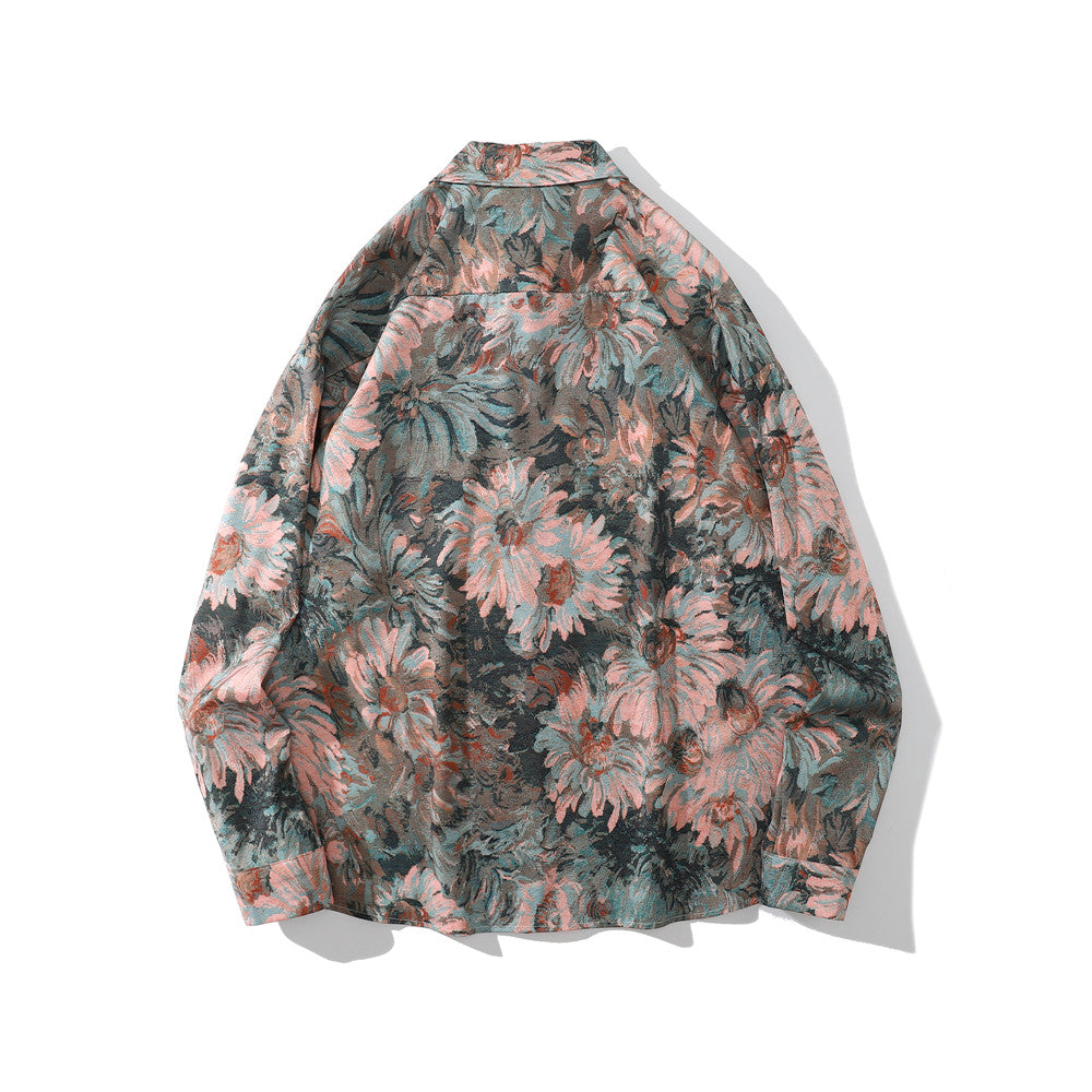 Floral Painted Long Sleeve Shirt | H0ney Bear