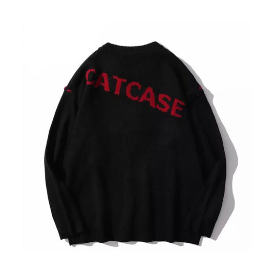'CATCASE' Patched Sweater