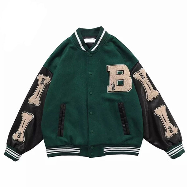 Furry Bone Bomber Jacket | Varsity Jackets | h0neybear