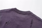 Vintage Graffiti Ripped Sweater