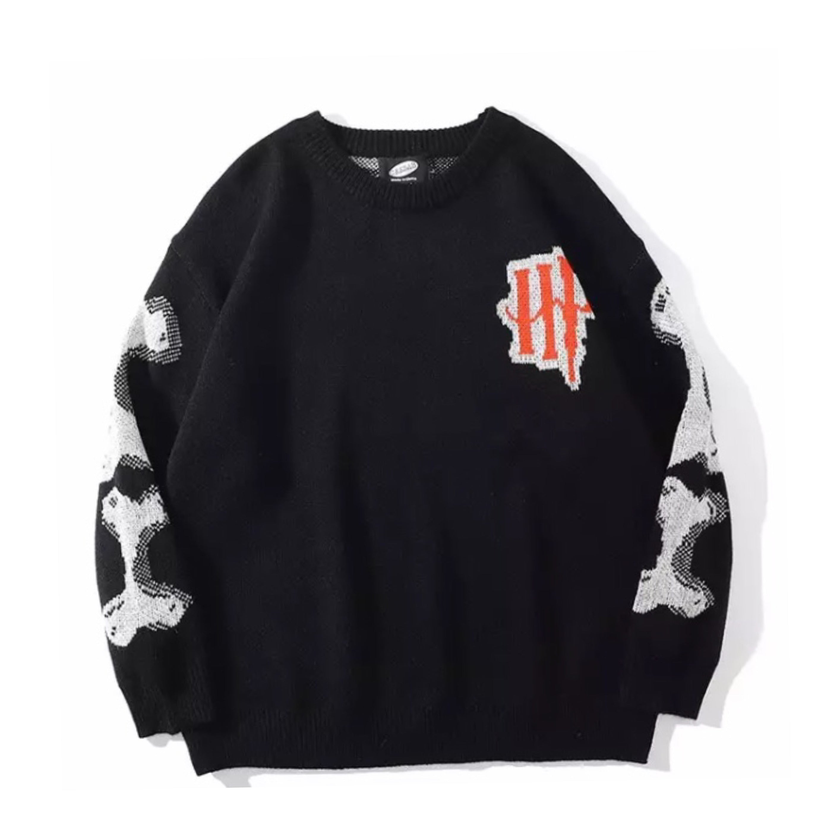 Skeleton HP Sweater - Black – h0neybear