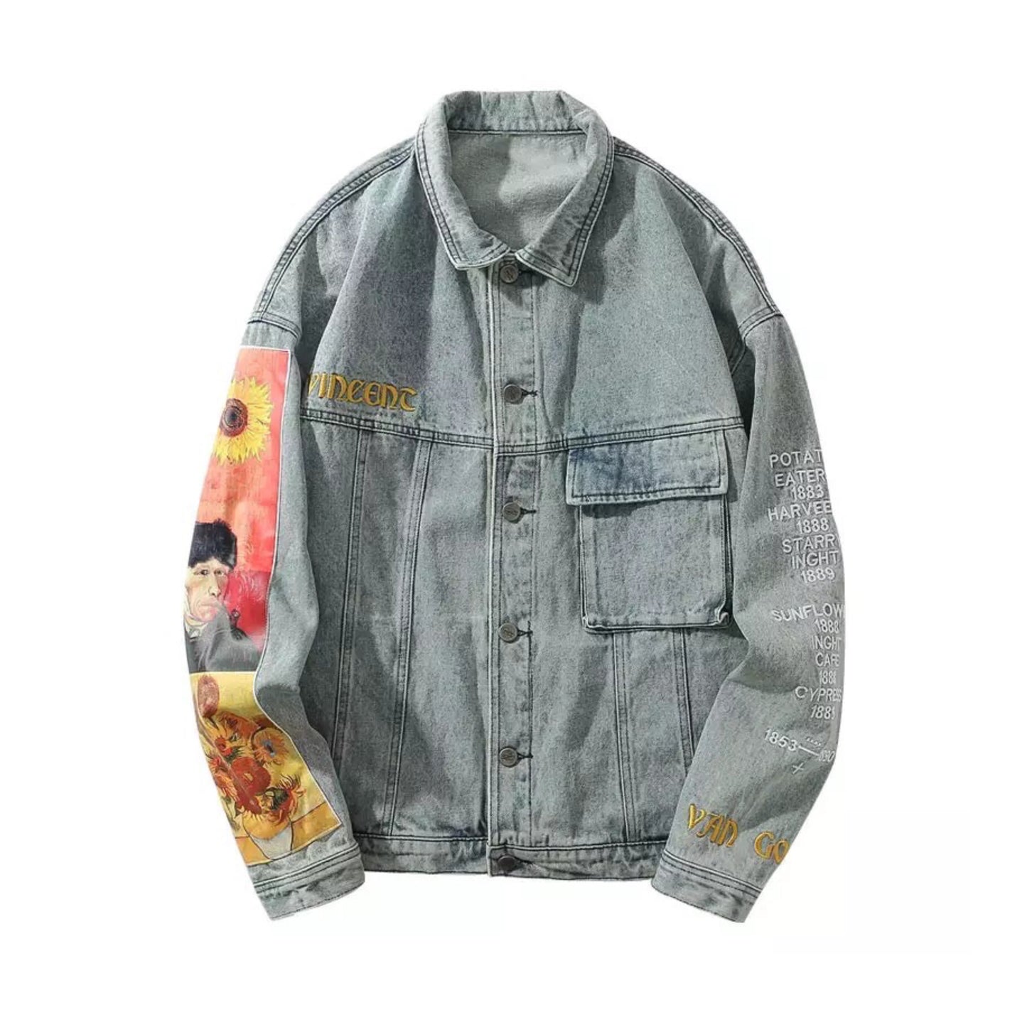 Van Gogh Portrait Denim Jacket