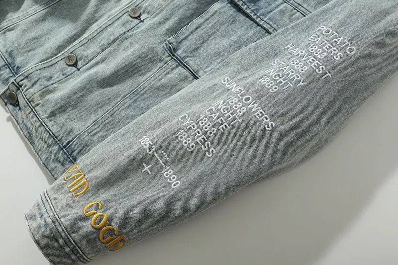 Van Gogh Portrait Denim Jacket