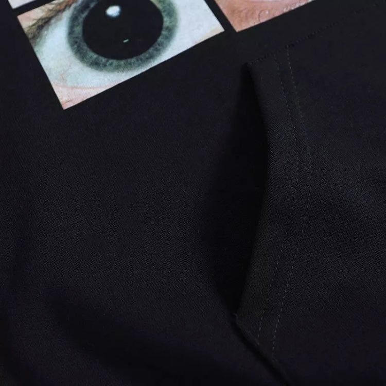 Black 'Eyes Wide' Hoodie | Unisex Y2K Hoodies and Sweatshirts | H0NEYBEAR